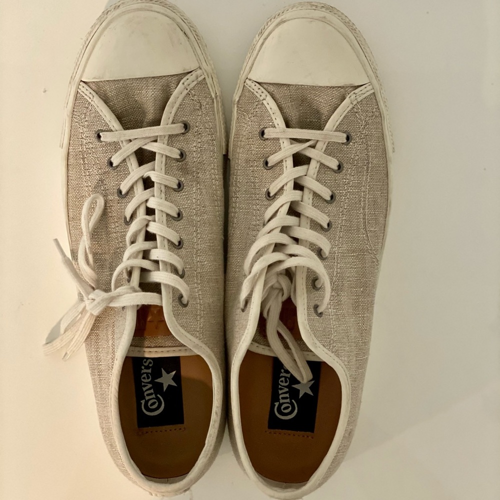 Converse Tan Sneakers, Size 10 M